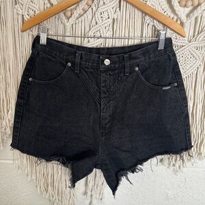 Black Denim Jean Shorts